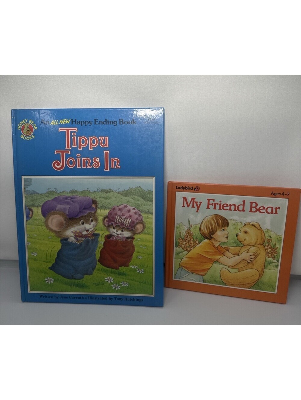 VTG 80s Children’s Picture Books “Tippu Joins In” + Ladybird “My Friend Bear”